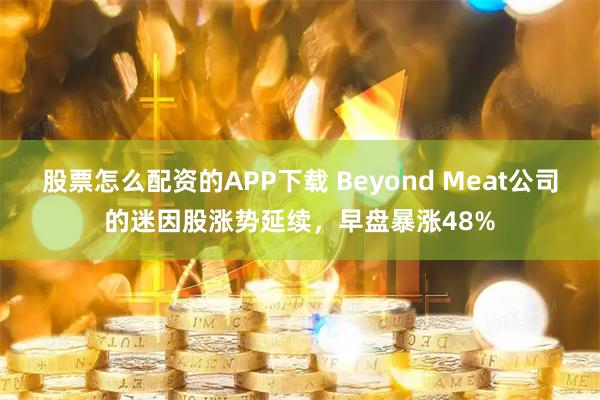 股票怎么配资的APP下载 Beyond Meat公司的迷因股涨势延续，早盘暴涨48%
