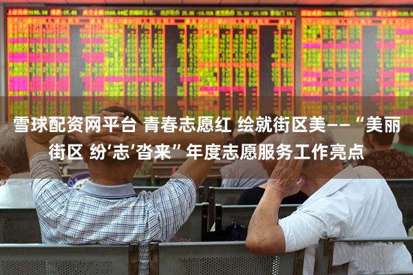 雪球配资网平台 青春志愿红 绘就街区美——“美丽街区 纷‘志’沓来”年度志愿服务工作亮点